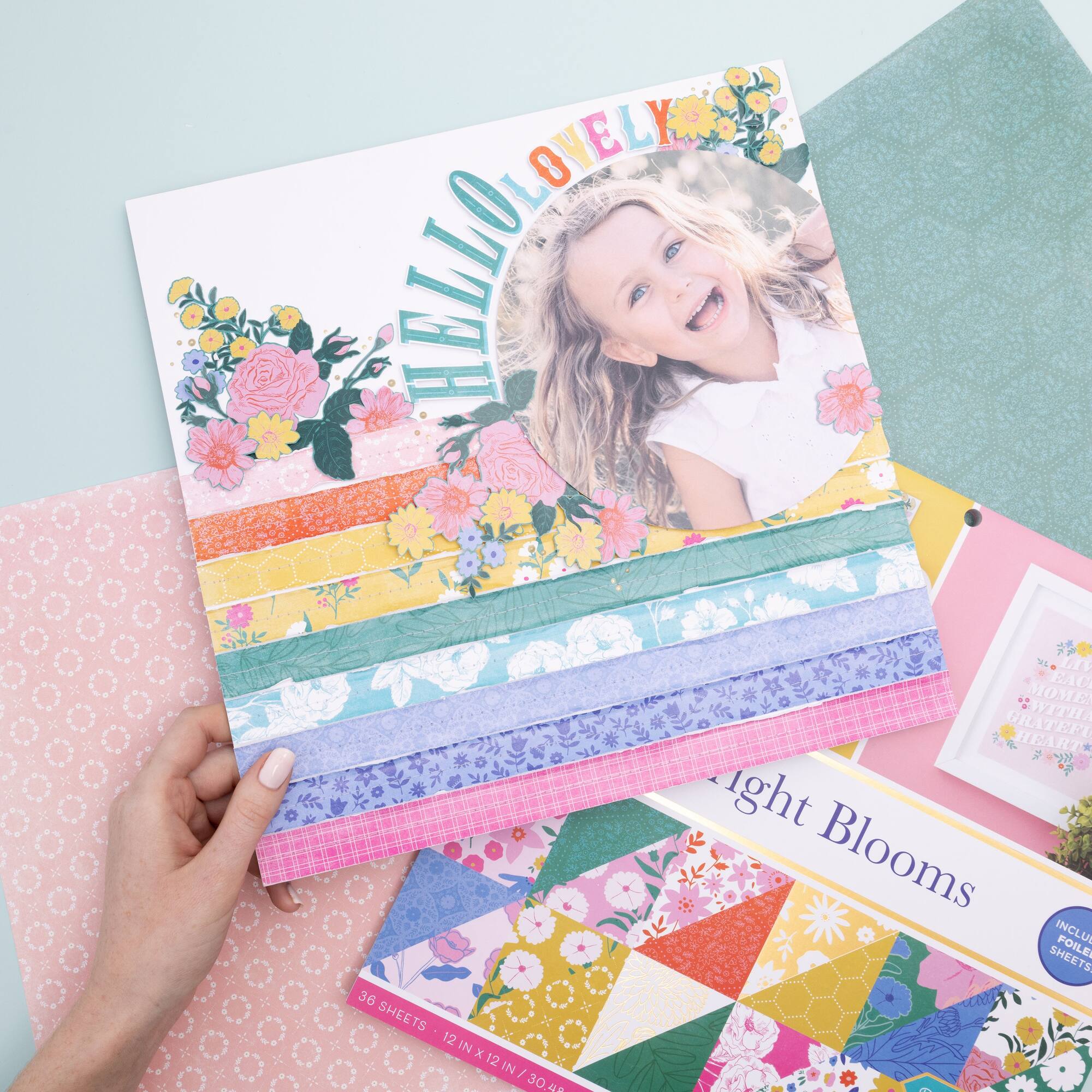 DCWV® 12" x 12" Premium Paper Bright Blooms, 36 Sheets